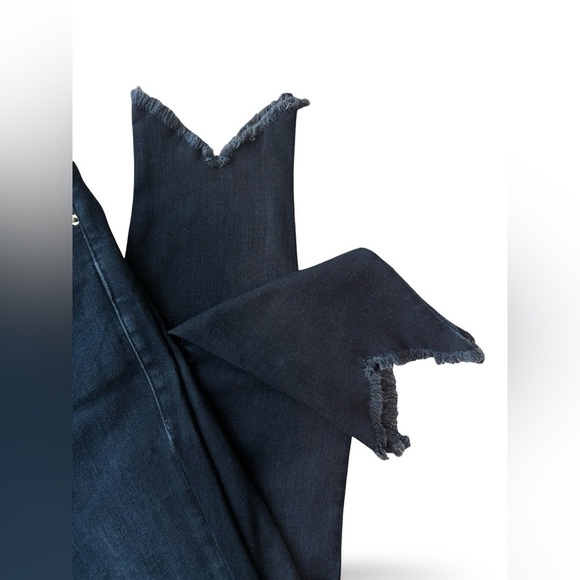 FRAME Denim - Le High Skinny Double Triangle Raw Hem Jeans | Keen Dark Wash | 29 - Picture 7 of 16